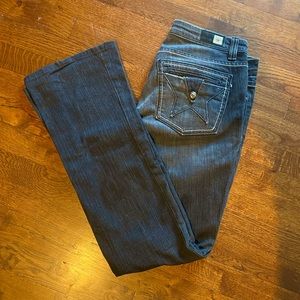People Liberation black denim size 28 woman’s flare jeans